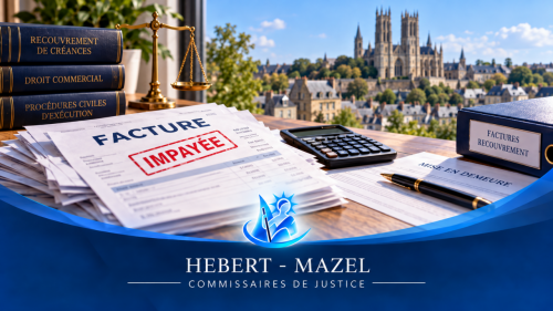 Facture impay�e � Coutances : recouvrement par commissaire de justice